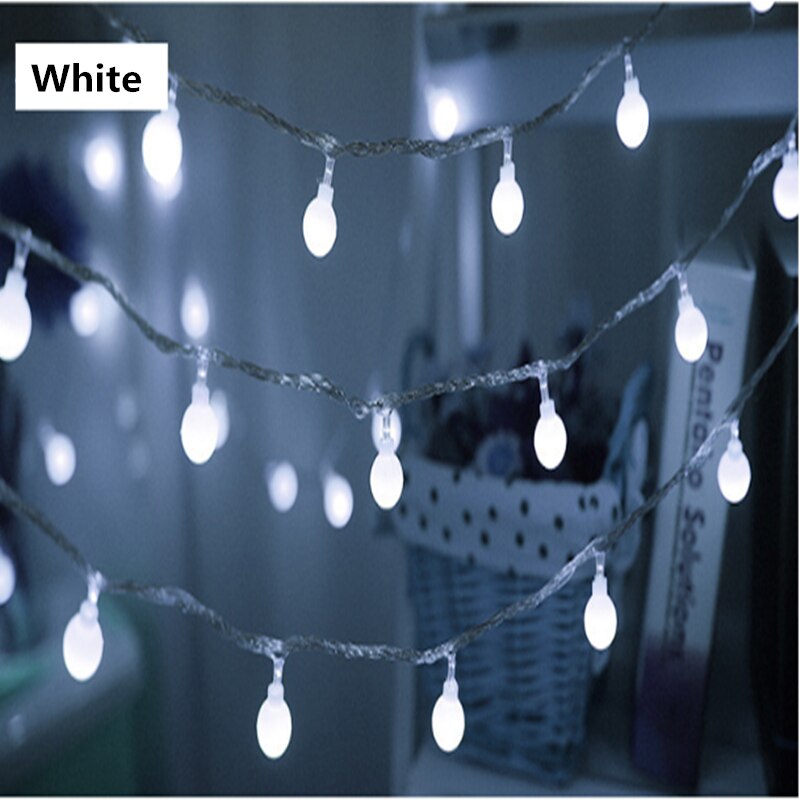 Qfdian Party decoration Led Garland Balls Lights Christmas Decorations for Home New Year Ornaments Natal Noel Adornos De Navidad