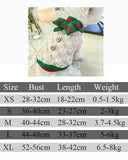 Qfdian Pet Outfits Classic Dog Winter Sweater with Tie Thick Weaving Warm Pet Cat Clothing Lovely Princess New Year Coat Christmas Dog Clothes