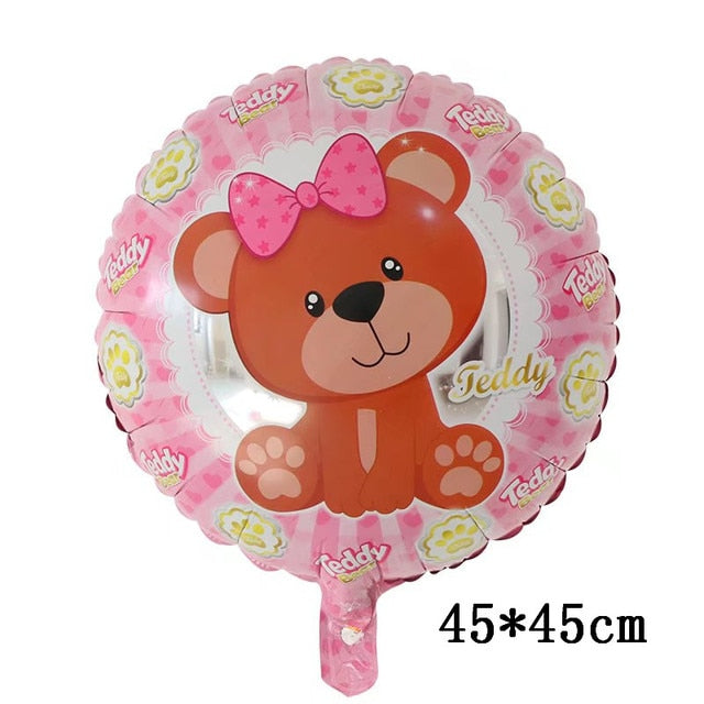 Qfdian Party decoration 91*65cm Love Bear Aluminum Foil Balloon Kids Birthday Party Wedding Decoration Baby Shower Helium Balloon Air Globos Supplies