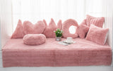 Qfdian Cozy apartment aesthetic hot sale new Fashion Fluffy Soft Plush Throw Crown Lovely Moon Pillow Cushion Home Sofa Bedroom Decor Toys Gift For Children 45x45cm