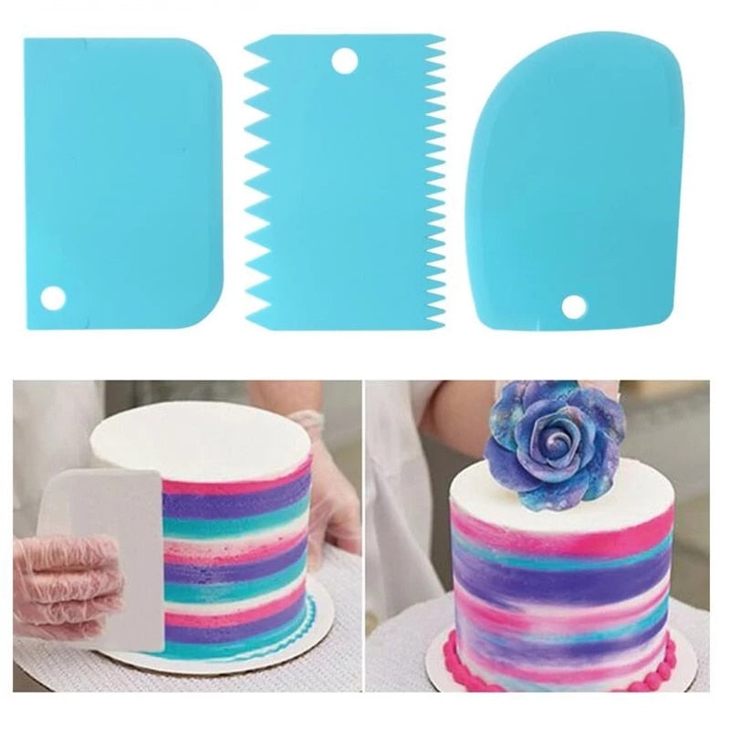 Qfdian Party gifts Party decoration hot sale new 1pcs Silicone Kitchen Accessories Icing Piping Cream Pastry Bag With 6 Stainless Steel Nozzle DIY Cake Decorating Tips Set