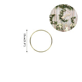 Qfdian Christmas 10-40cm Gold Iron Metal Ring Hoop Wreath Garland Floral Wreath For Home DIY Handmade Door Hanging Wedding Decoration Baby Shower