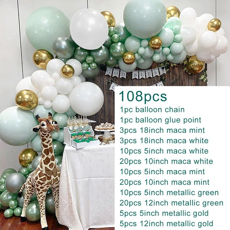 Qfdian Party decoration hot sale new Rose Apricot Balloon Garland Arch Kit Wedding birthday party decoration kids Confetti Latex Balloons Baby Shower Decor