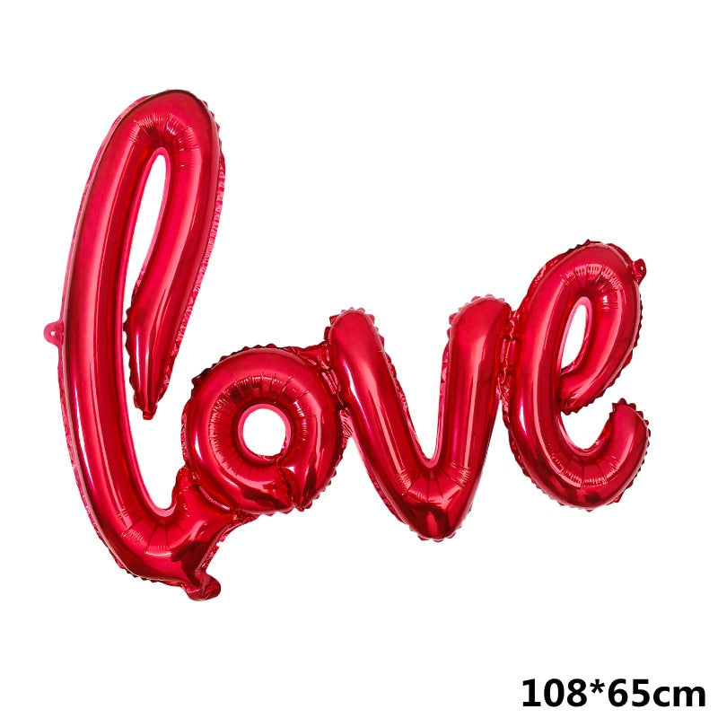 Qfdian Party decoration 91*65cm Love Bear Aluminum Foil Balloon Kids Birthday Party Wedding Decoration Baby Shower Helium Balloon Air Globos Supplies