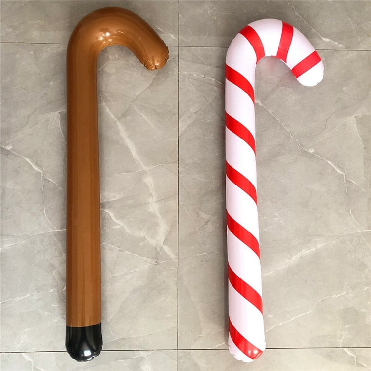 Qfdian halloween decorations Inflatable Christmas Canes Lollipop Balloon Merry Christmas Decoration for Home Xmas Ornaments Outdoor Decors Navidad Gifts Noel