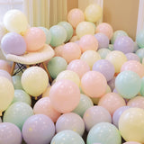Qfdian halloween decorations christmas decorations 12-32Pcs Macarons Color Pastel Candy Balloons Latex Round Helium Baloons 5 10 12Inch Wedding Birthday Baby Shower Party Decorate