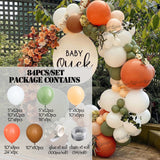 Qfdian Party decoration hot sale new 84Pcs Jungle Party Avocado Green Color Latex Balloons Garland Kit Arch Birthday Party Halloween Decorations For Home Baby Shower