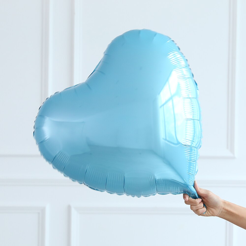 Qfdian valentines day gifts for her 24inch Heart love Balloons шарики Inflatable Foil Balloon for Wedding Valentine Day Decorations Helium Ballon I love you Globos