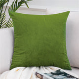 Qfdian Cozy apartment aesthetic valentines day decoration Solid Color Velvet Pillowcases Soft Cushion Covers Square Decorative Pillows For Sofa Bed Car Home Throw Pillow Christmas Gift