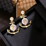 Qfdian valentines day gifts for her 2022 new fashion jewelry luxury earrings statement tassel drop big gold earrings for women valentines day gift The banquet
