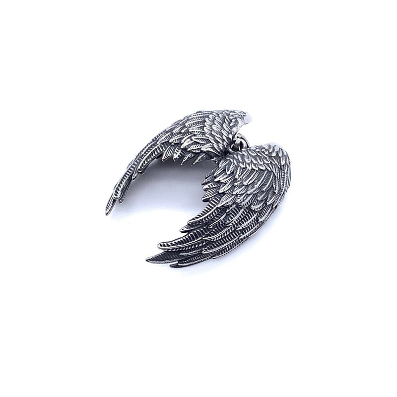 Qfdian father's day gifts Fashion Exquisite Angel Wing Pendant Necklace for Men and Women Couples Punk Trend Jewelry Gifts