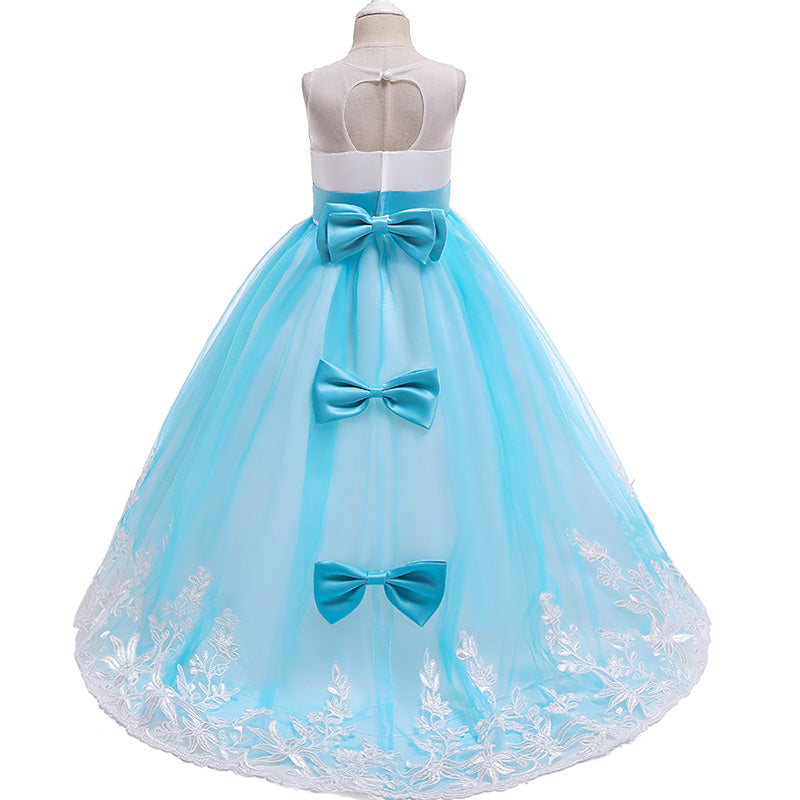 Qfdian Party gifts Elegant Christmas Princess summer Dress 6-14 Years Kids Dresses For Girls New Year Party Costume Communion Children Clothes