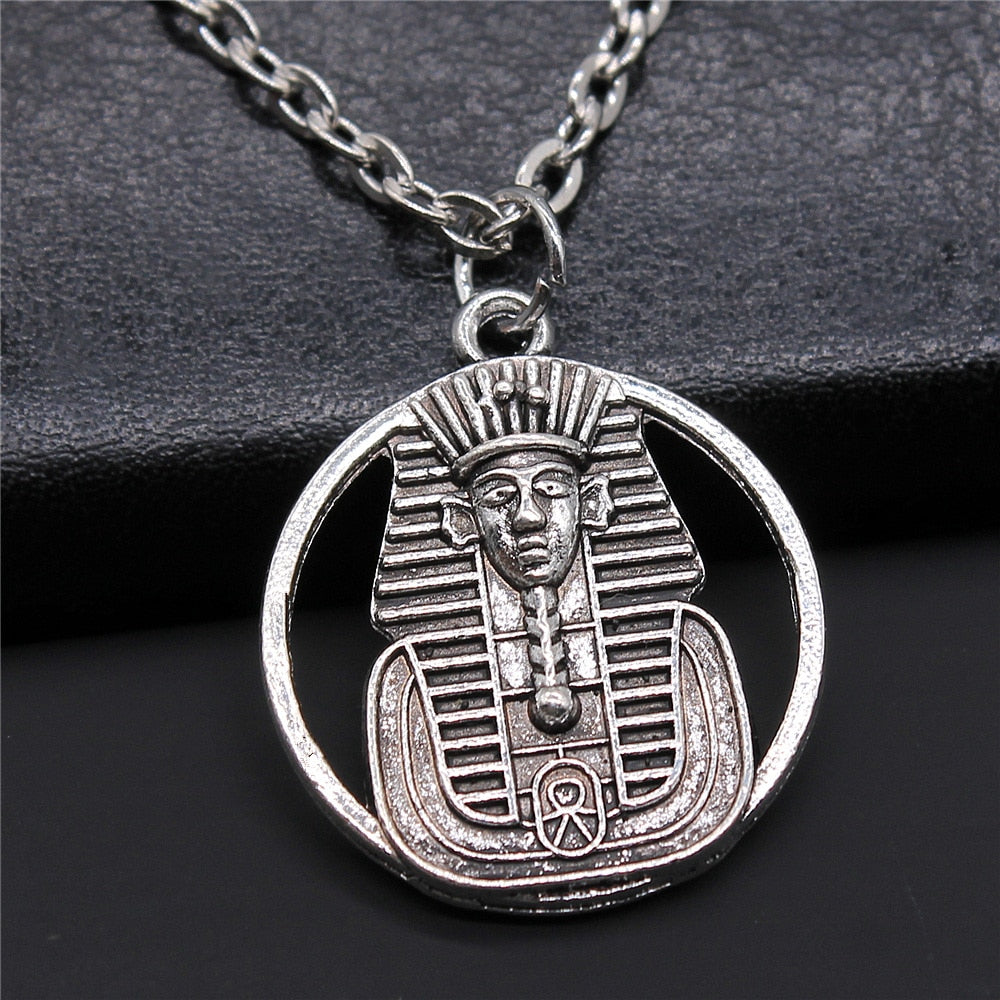 Qfdian father's day gifts  Egyptian Jewelry Gift Egyptian God Pharaoh The Eye Of Horus Ankh Cross Pendant Necklace African Gift