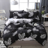 3/4pcs Cartoon Bedding Set Feather Duvet Cover Set Quilt Cover Bed Sheet Pillowcases Kit for Single Twin Double Queen King Bed
