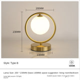 Modern LED Table Lamps Gold Galss Lights Bedside Reading Desk Lamp Table Light Fixture Bedroom Hotel Home Decoration Desk Lights