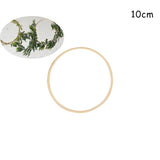 Qfdian Christmas 10-40cm Gold Iron Metal Ring Hoop Wreath Garland Floral Wreath For Home DIY Handmade Door Hanging Wedding Decoration Baby Shower