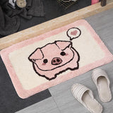 Qfdian Cozy apartment aesthetic Soft Bathroom Carpet Area Rugs Mat Water Absorbent Kitchen Carpet Floor Carpets for Living Room Home Decor Entrance Doormat