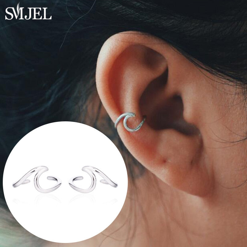 Qfdian easter gifts Bohemian Vintage Earrings Jewelry Leaf Geometric Round Stud Earrings for Women Simple Bar Leaf Earing Ear Climber Girls