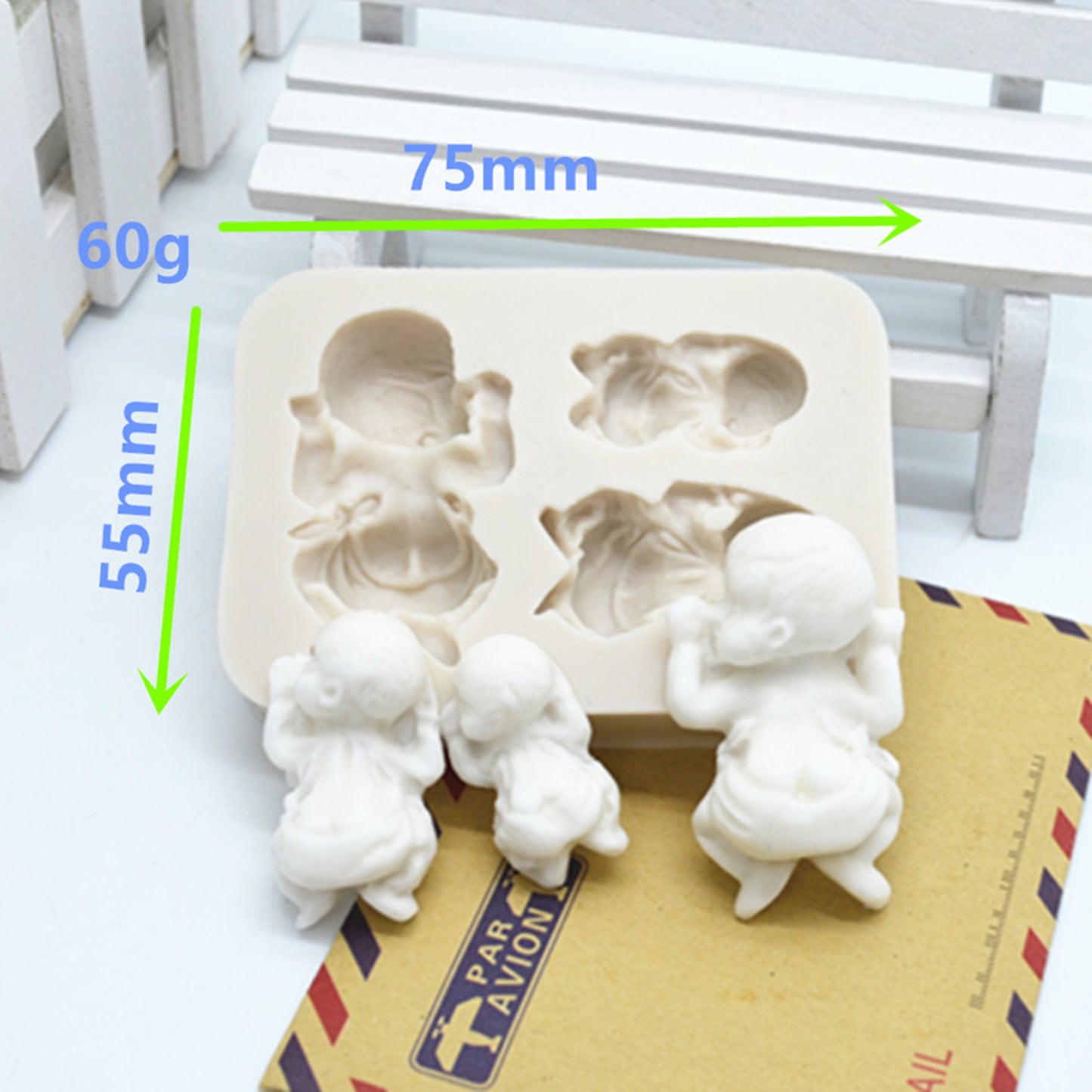 3D Baby Cake Mold Sleep Silicone Molds Chocolate Candy Molds Fondant Cake Decorating Tools DIY Soap Pastry Baking Mold M114