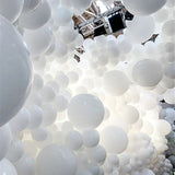Qfdian Balloon Bouquet White Balloons Wedding Party White Inflatable Helium Balloons Baby Shower Birthday Party Decoration Supplies Wedding Decoration