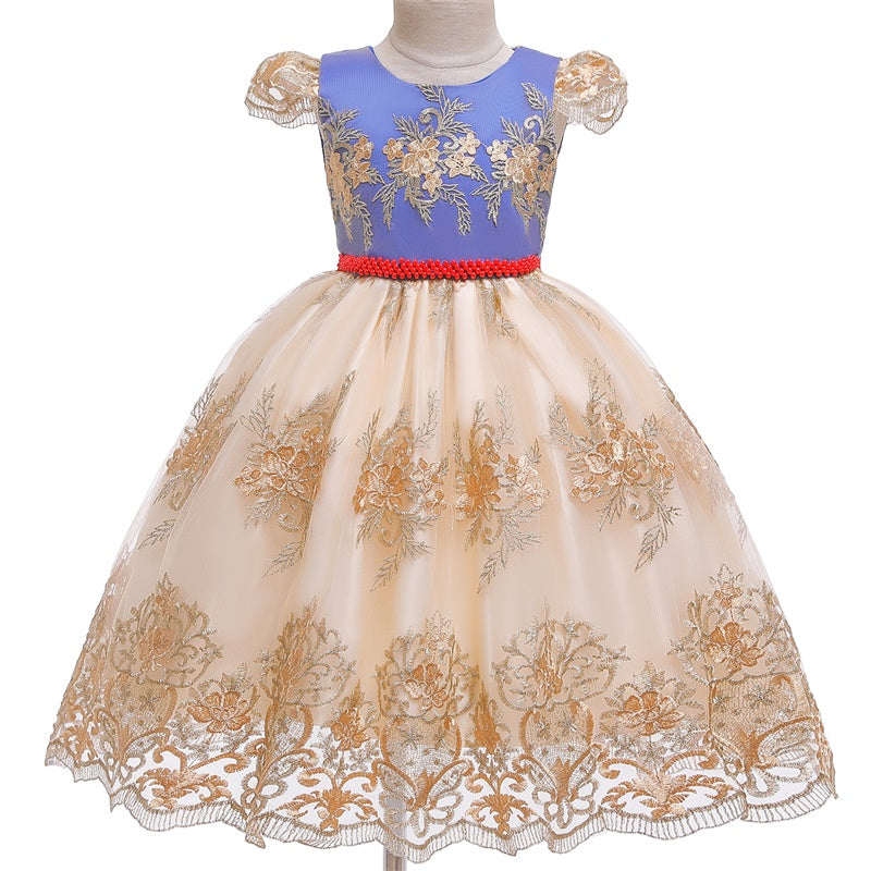 QFDIAN New Year Costume Big Bow Kids Girl Wedding Kids Dresses For Girls Princess Party Pageant Formal Dress Prom Girls Christmas Dress