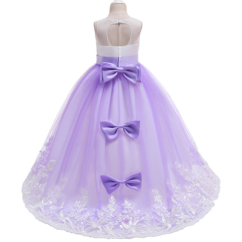 Qfdian Party gifts Elegant Christmas Princess summer Dress 6-14 Years Kids Dresses For Girls New Year Party Costume Communion Children Clothes