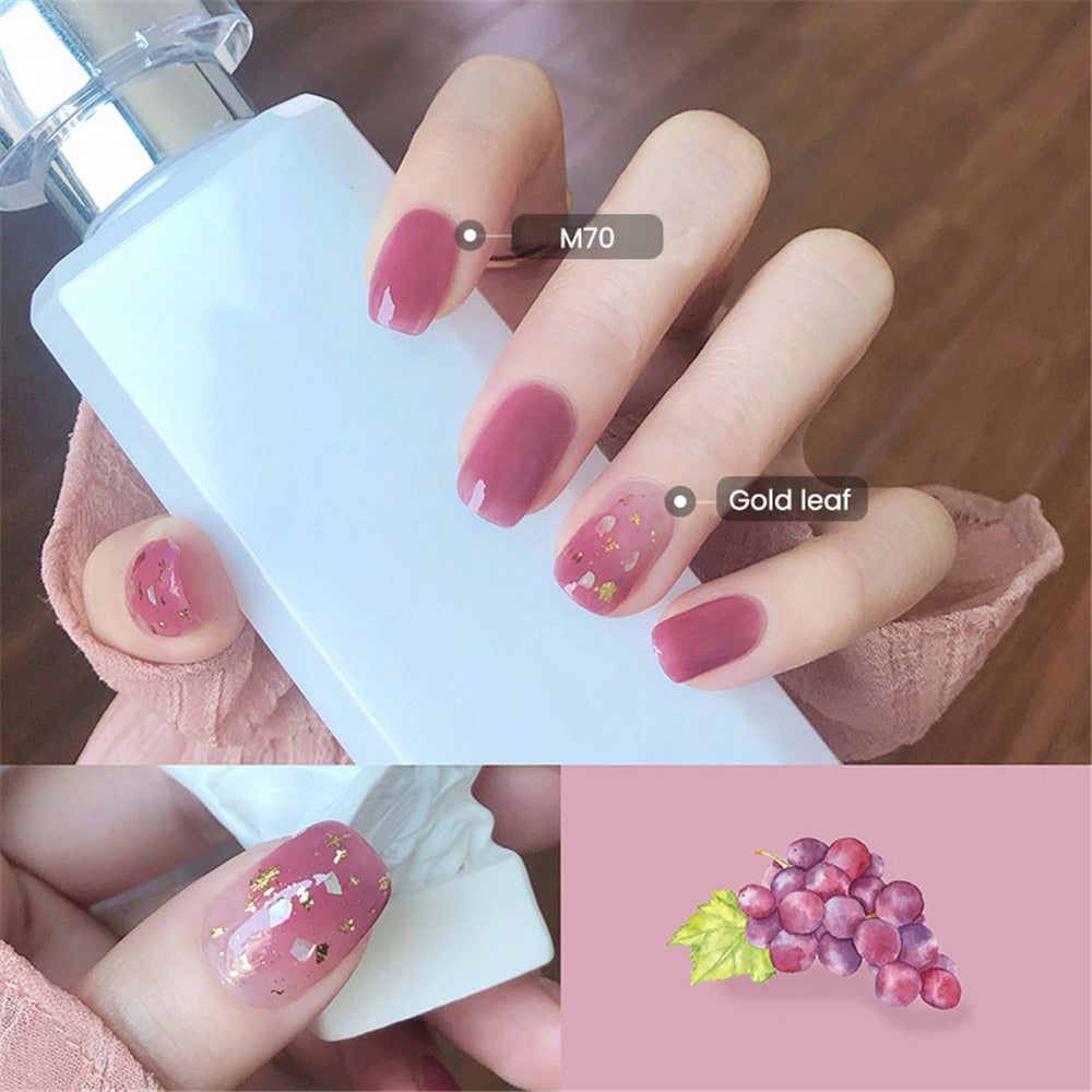 Popular Color Water-based Gel Nail Polish Peel Off No Baking Quick Drying Summer Nude Nail Polish Without Lamp Gel Varnishes