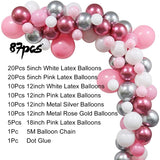 Qfdian wedding gifts for couple hot sale new Macaron Metal Balloons Garland Arch Balloons Birthday Balloons Decoration Birthday Party Decor Baby Shower Wedding Decoration