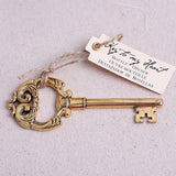 Qfdian wedding gifts for couple Key to "My Heart" Antique Bottle Opener souvenir 10pcs/lot wedding favor and giveaways for guest Wedding gift