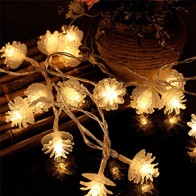 Qfdian New Year's Decor for home 1 M 10/3 M 20 Lamp Photo Clip Christmas Tree Decorations LED garland Xmas Ornaments Natal Navidad.LW