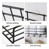 Wall Mounted Bathroom Shelves Floating Shelf Shower Hanging Basket Shampoo Holder WC Accessories Kitchen Seasoning Storage Rack