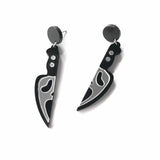 Qfdian halloween decorations halloween costumes halloween gift PF1271 Halloween Horror figure Unusual Earrings Trend Japanese Acrylic Earrings for Women Women's Jewelry Accessories Gifts