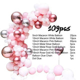 Qfdian wedding gifts for couple hot sale new Macaron Metal Balloons Garland Arch Balloons Birthday Balloons Decoration Birthday Party Decor Baby Shower Wedding Decoration