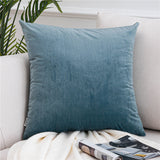 Qfdian Cozy apartment aesthetic valentines day decoration Solid Color Velvet Pillowcases Soft Cushion Covers Square Decorative Pillows For Sofa Bed Car Home Throw Pillow Christmas Gift
