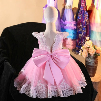 Qfdian halloween decorations halloween costumes halloween gifthalloween costumes christmas costumes Baptism Princess Dress Halloween Christmas Costume Kids Dress For Girls Birthday Evening Party Red Dress Flower Wedding Vestidos