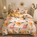 Qfdian father's day gifts Home Textiles Solid Color Velvet Duvet Cover for Household Winter Warmth Thick Bedding Set Bedroom Set Twin Queen Duvet Cover