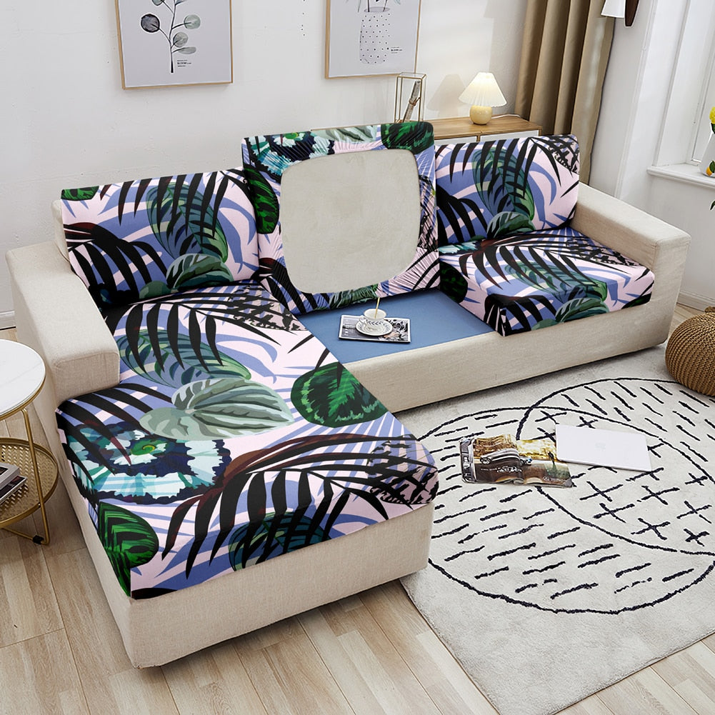 Qfdian Party decoration Sofa Seat Cover For Armchair Living Room Corner Sofa Elastic Cushion Cover Furniture Protector Slipcover Couch Sofa Covers