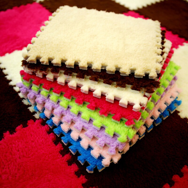 Qfdian easter gifts 10Pcs/Lot  Children EVA Foam Developing Mat Puzzle Carpet Plush Baby Play Mat For Kids Soft Floor Rug Game Crawling Play Mat