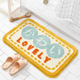 Qfdian Cozy apartment aesthetic Soft Bathroom Carpet Area Rugs Mat Water Absorbent Kitchen Carpet Floor Carpets for Living Room Home Decor Entrance Doormat