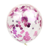 Qfdian valentines day gifts for her 10/20pcs Rose Gold Confetti Balloons Transparent Latex Balloon Christmas Wedding Baby Shower Decoration Birthday Party Supplies