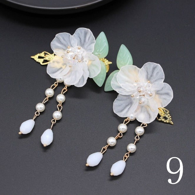 Qfdian gifts for women hot sale new HANFU 1set Vintage Chinese Traditional hanfu Butterfly Hairpin Classic Retro Hair Stick Fashion Women Elegant Hair Pin Accessories