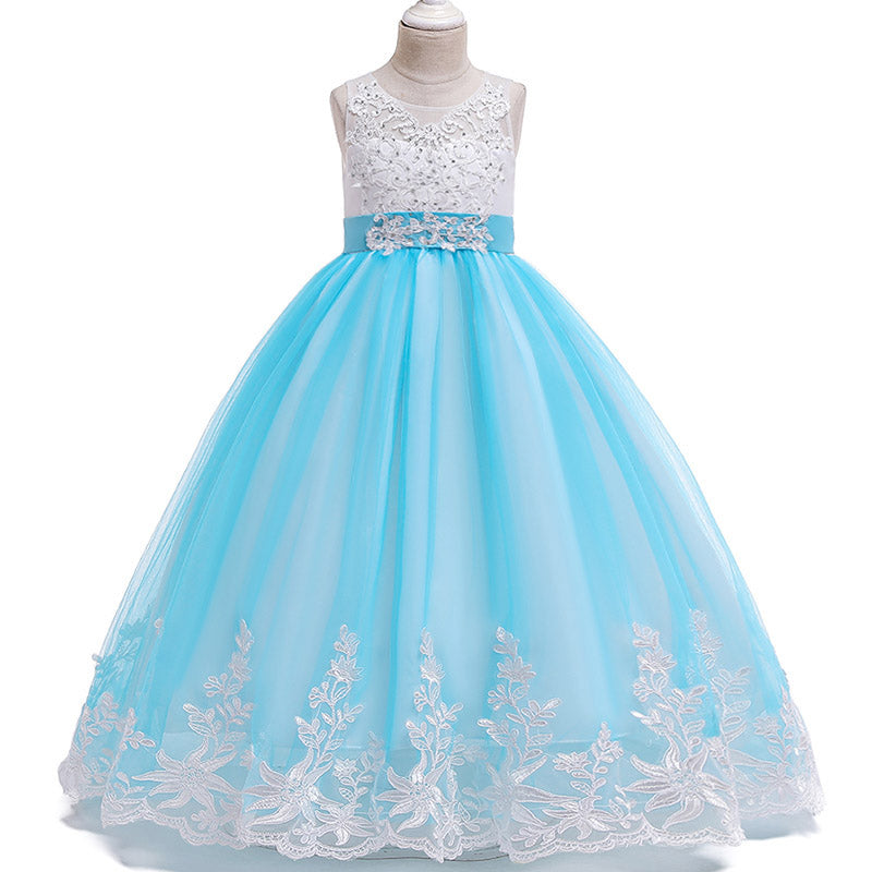 Qfdian Party gifts Elegant Christmas Princess summer Dress 6-14 Years Kids Dresses For Girls New Year Party Costume Communion Children Clothes