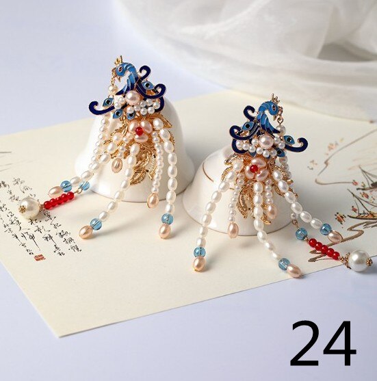 Qfdian gifts for women hot sale new HANFU 1set Vintage Chinese Traditional hanfu Butterfly Hairpin Classic Retro Hair Stick Fashion Women Elegant Hair Pin Accessories