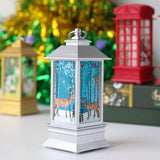 Qfdian valentines day gifts for her Santa Claus Snowman Lantern Light Merry Christmas Decor for Home Christmas Tree Ornaments Xmas Gifts Navidad New Year
