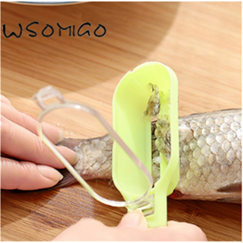 Qfdian kitchen supplies hot sale New Kitchen Accessories Cozinha Fish Scale Remover Knife Cleaning Peeler Practical Kitchen Supplies Cooking Home Gadgets