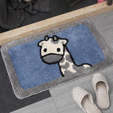 Qfdian Cozy apartment aesthetic Soft Bathroom Carpet Area Rugs Mat Water Absorbent Kitchen Carpet Floor Carpets for Living Room Home Decor Entrance Doormat