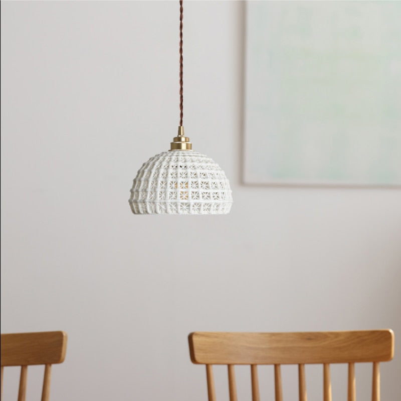 Modern LED Pendant Lights Nordic Home Decor Living Room Hanging Lamps Bedroom Kitchen Lighting Ceramic Lights Cafe Light Fixture