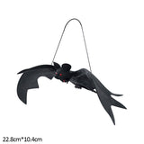 Qfdian halloween decorations halloween costumes halloween gift1pc Lifelike Fake Bat Halloween Hanging Decoration Haunted House Horror Props Halloween Party DIY Ornament Soft Bat Kids Toy