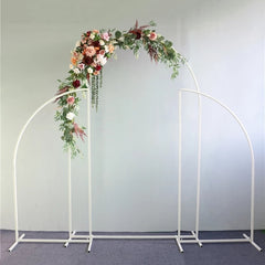 Qfdian Party decoration 3pcs/set Wedding Arch Set Background Decoration Flower Stand Birthday Party Outdoor Balloon Arch Decoration Irregular Shape Stan