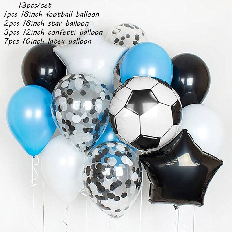 Qfdian Party decoration hot sale new Golden Trophy 18inch Football Star Foil Balloons Boy Man Birthday Party Decor Sports Games Air Balls Globos Baby Shower Supplies